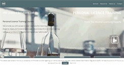 Desktop Screenshot of personallicencetraining.co.uk
